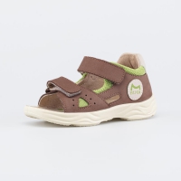 322209-25 коричнев. туфли летние малодетская, дошкольная Нат. кожа